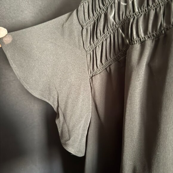 Black Short Sleeve Blouse - NWOT - Picture 3 of 5